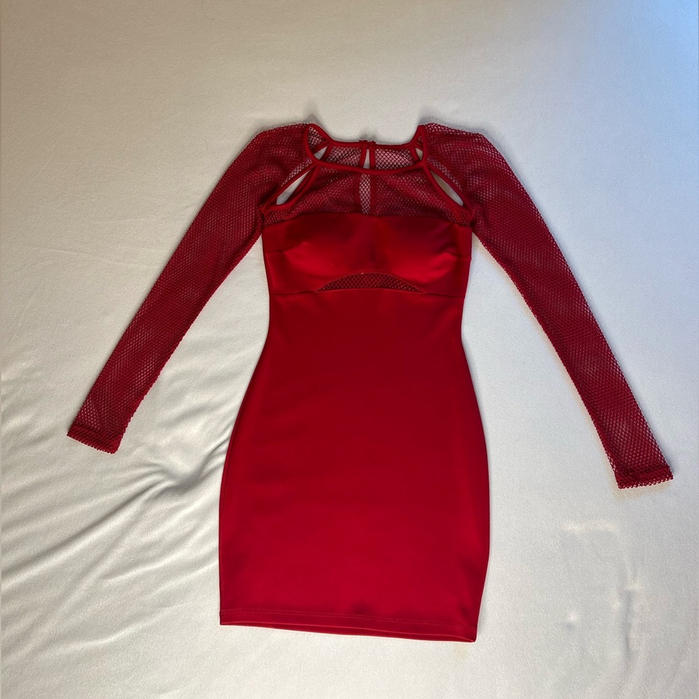 Red Fishnet Dress